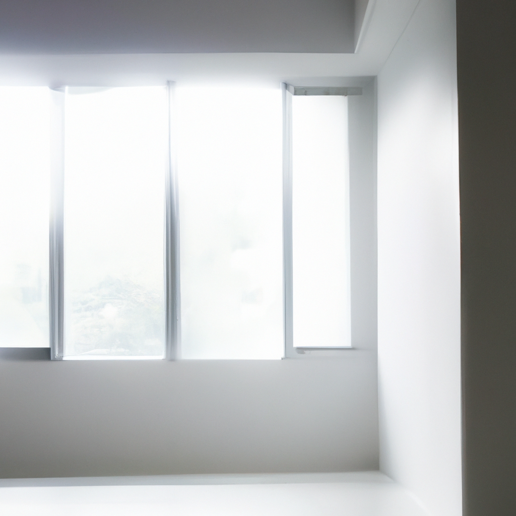 ミニマルな白壁と自然光が差し込むスタジオ全景